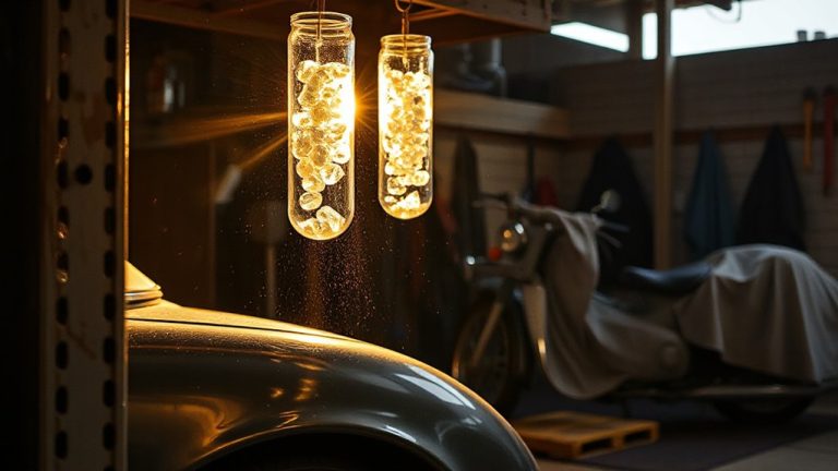 garage moisture absorbers for vehicle protection