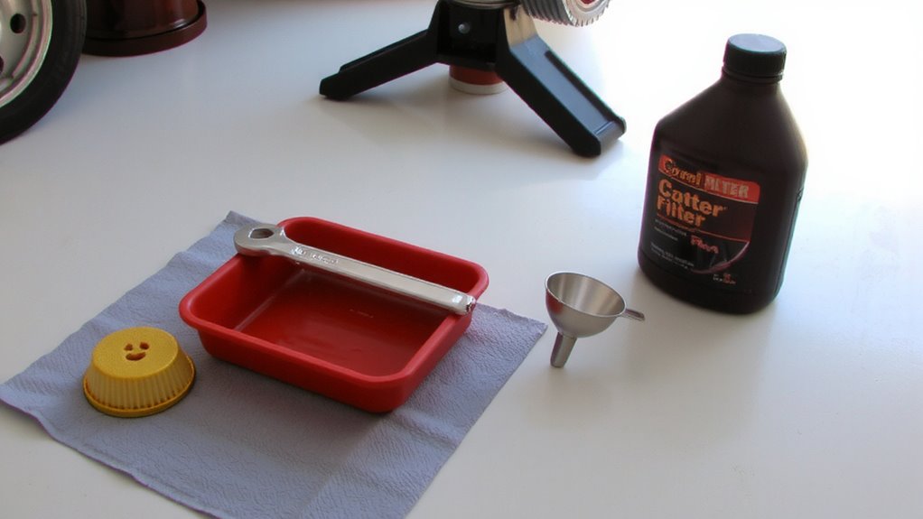 gather correct tools fluid