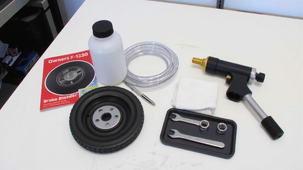 gather necessary brake tools