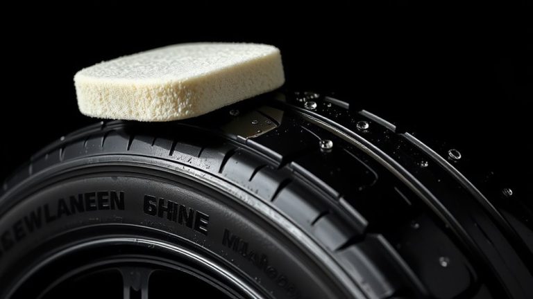 glossy streak free tire shine