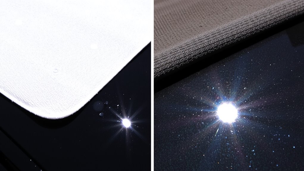 grit causes invisible scratches