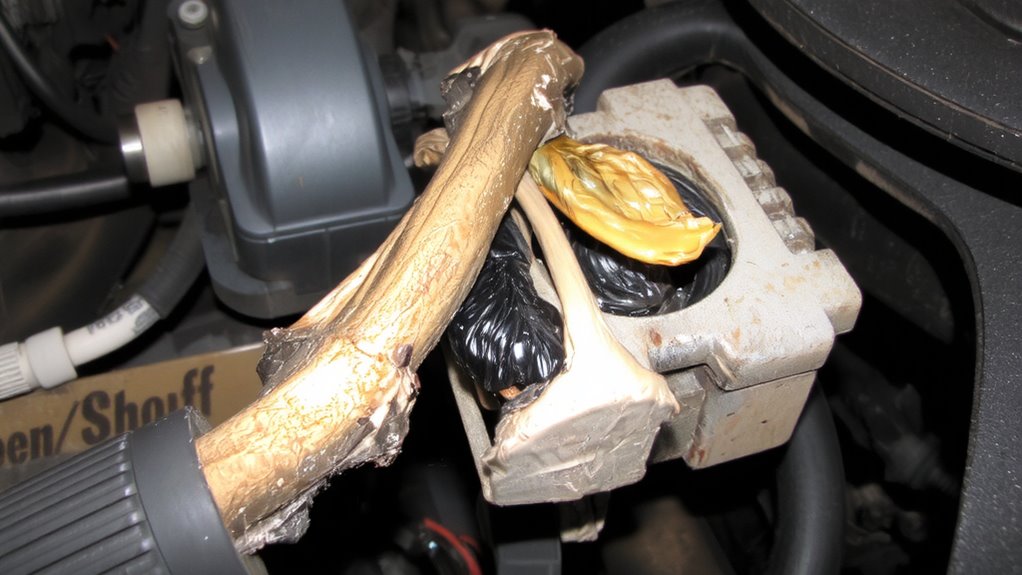 heat damaged alternator wiring symptoms