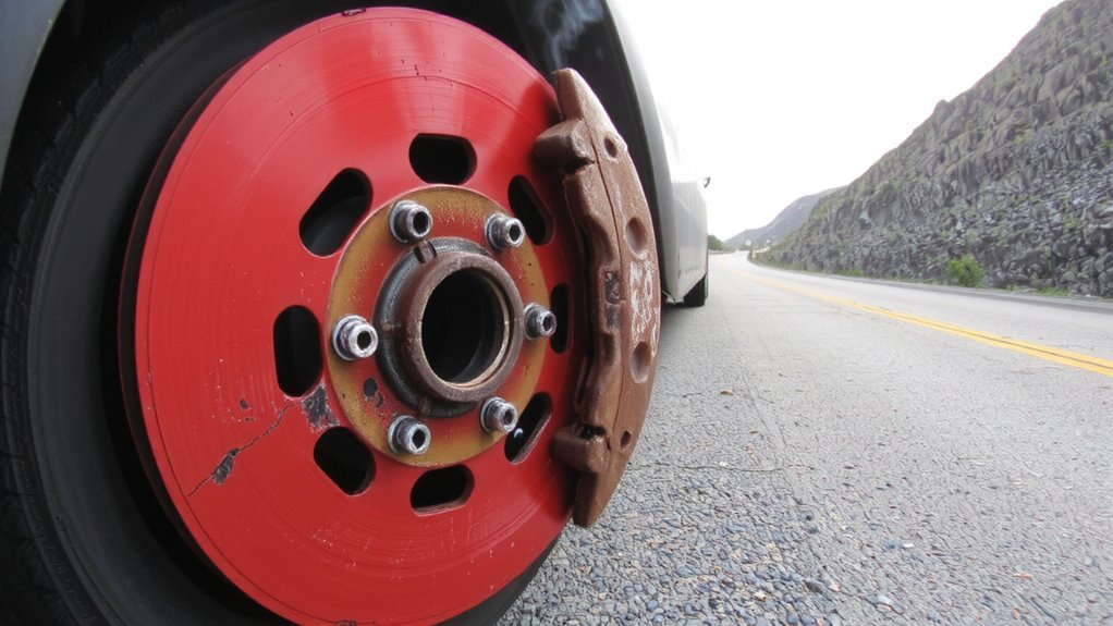 heat damages brake pads