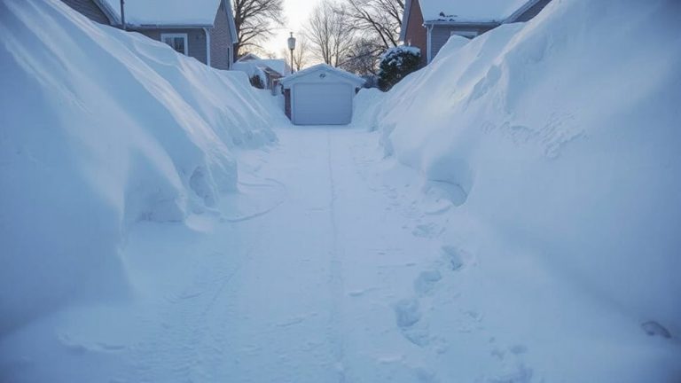 hidden driveways under snow