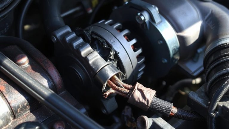 high heat alternator wiring damage