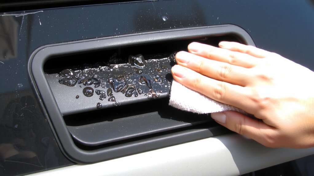 hood vent grime corrosion