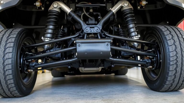 improved handling through stiffer suspension