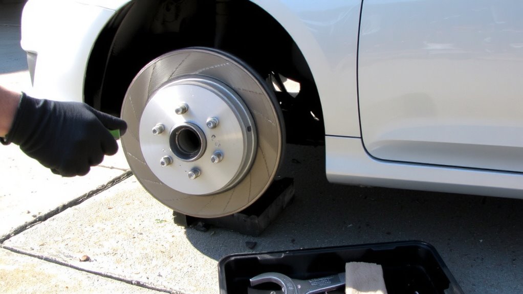 inspect brake pads accurately