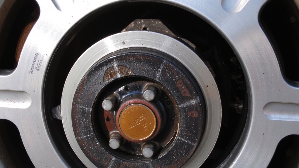 inspect brake pads through wheel spokes