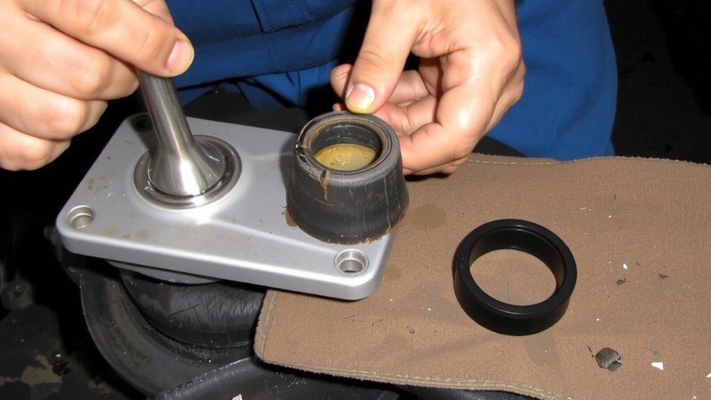 inspect for worn bushings