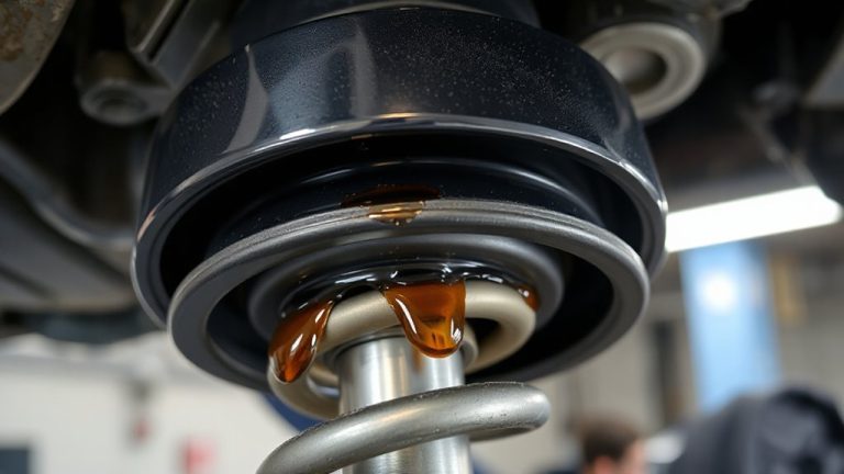 inspect strut assemblies for leaks