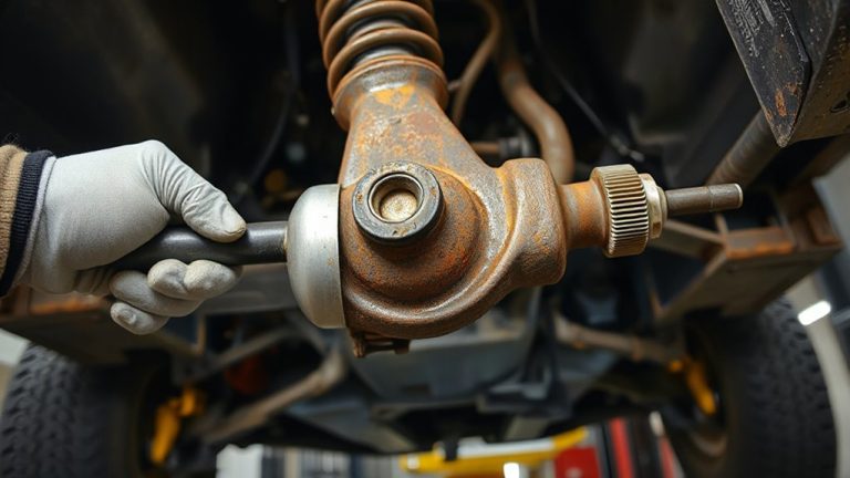 inspecting ball joints during service