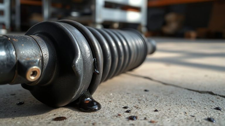 inspecting shocks and struts