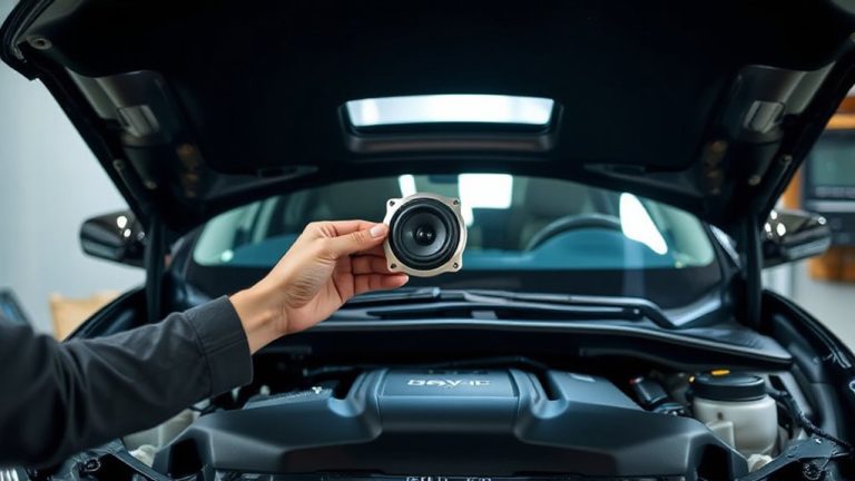 install front stage in luxury sedan with mark levinson
