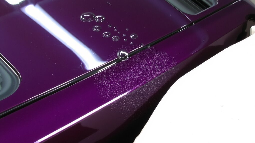 iron oxidation damages paint