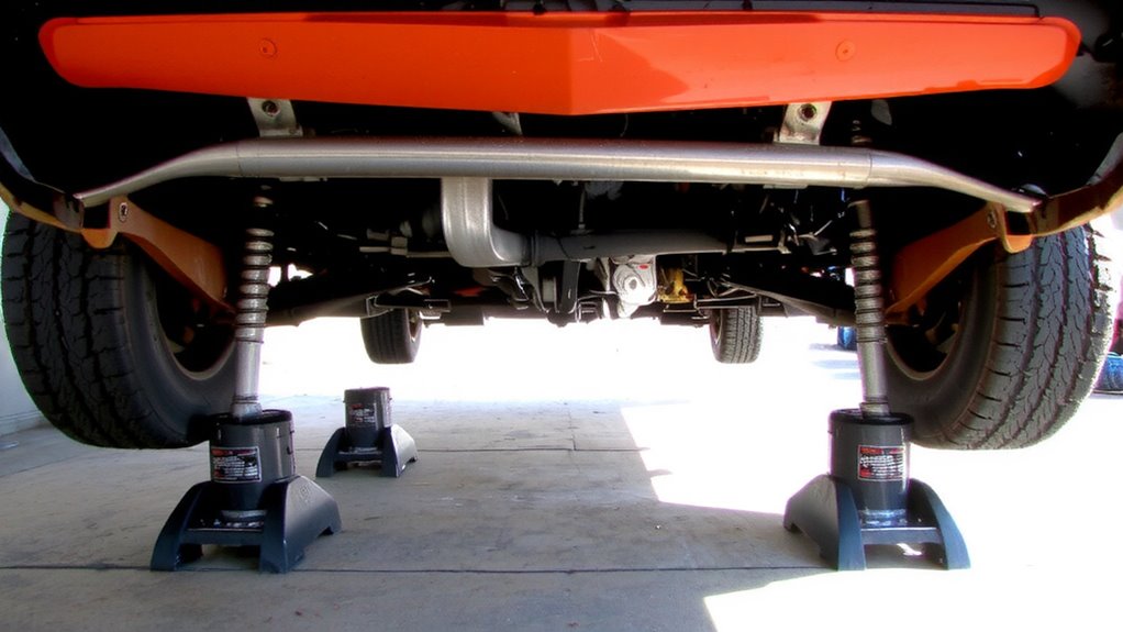 jack at manufacturer specified hardpoints