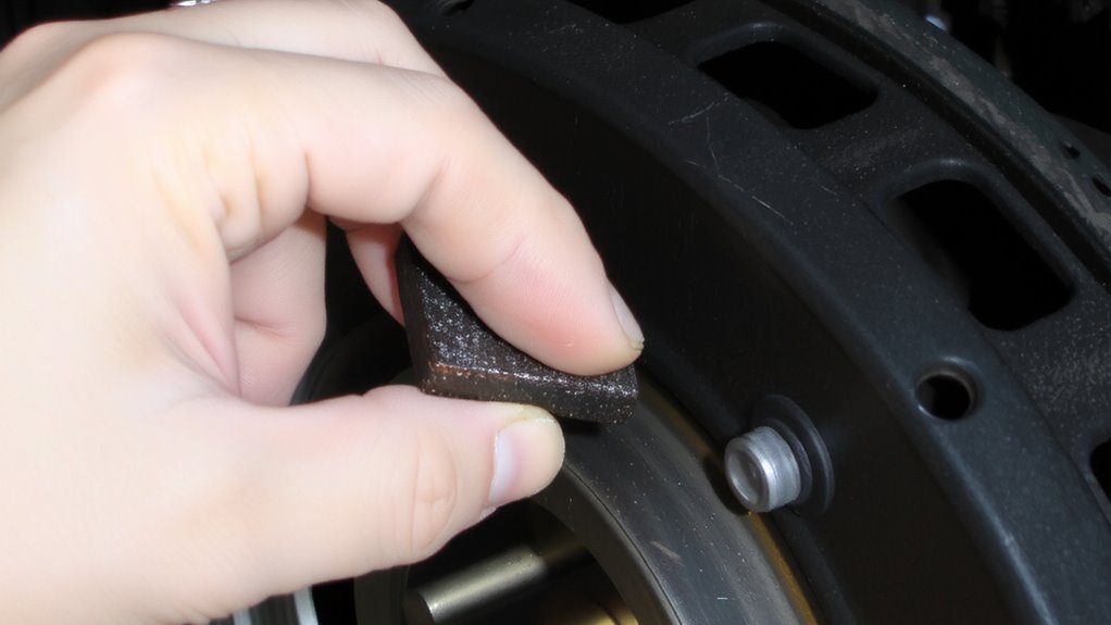 keep hands off brake pads