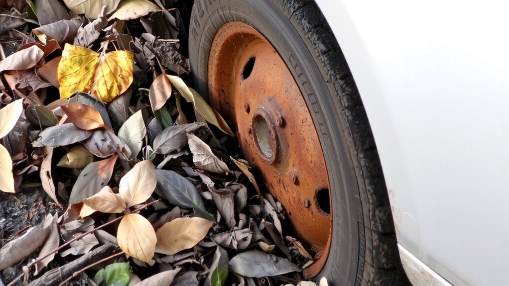 leaves trap moisture cause rust