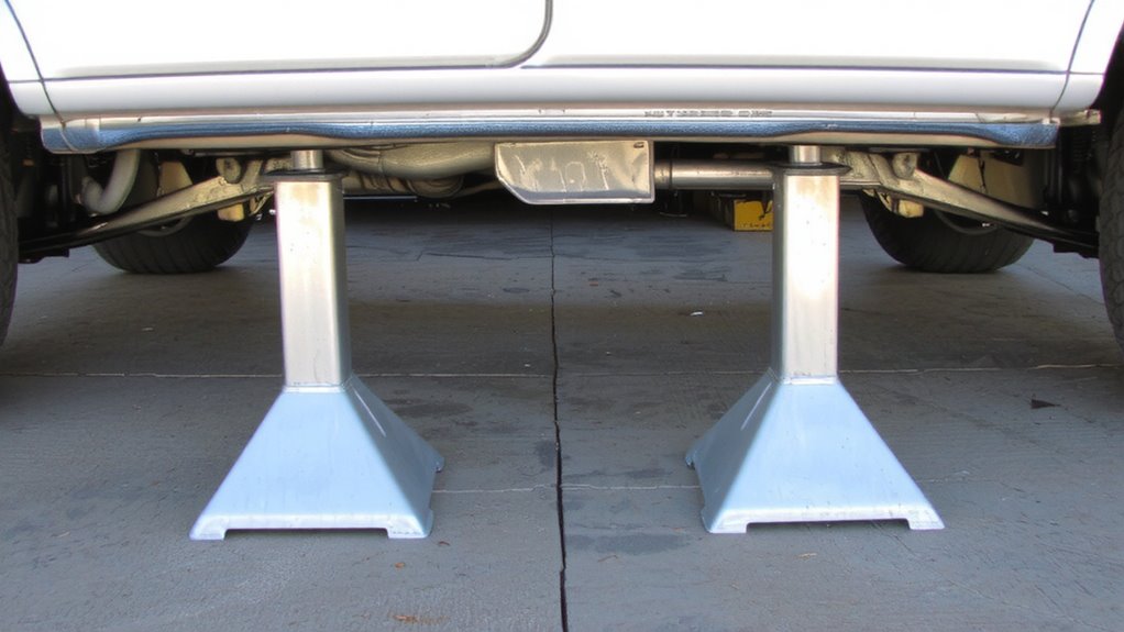 lift safely with proper supports