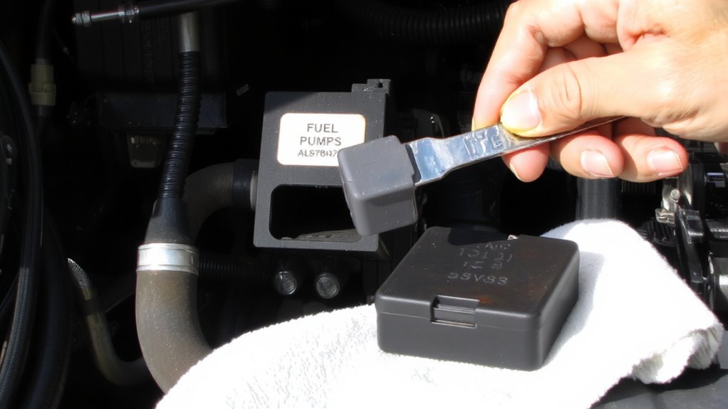locate fuel pump relay