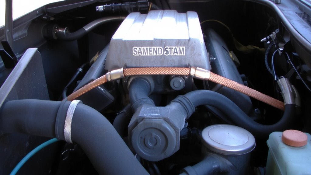 locate ground strap securely