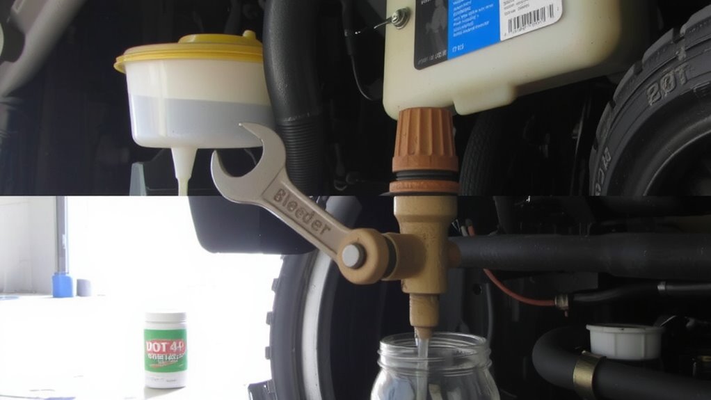 locate reservoir and bleeder valves