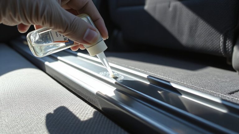 lubricate seat tracks for heated seats