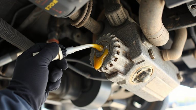 lubricating 2010 ford expedition steering gear box