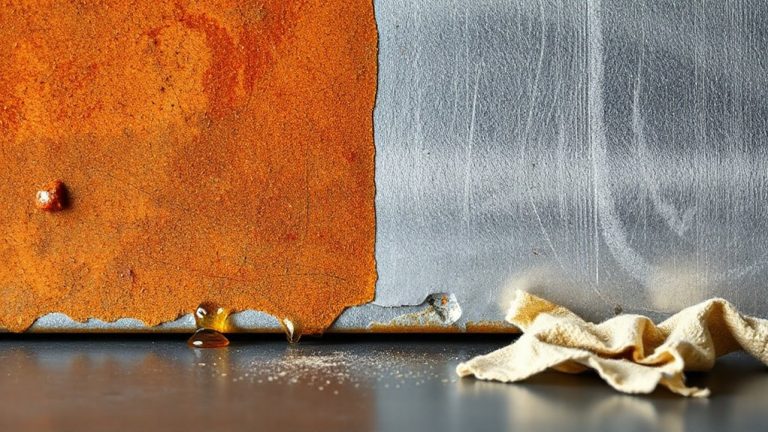 metal polish restores rust damage