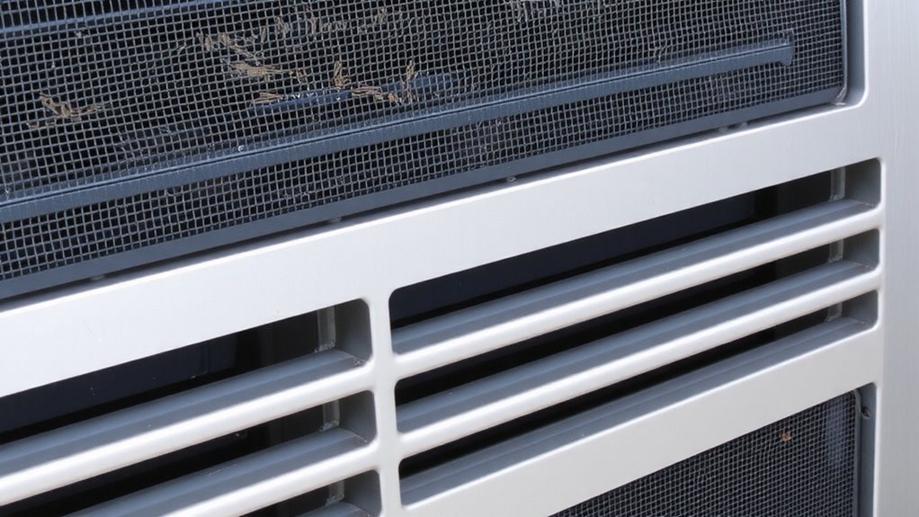 metal screens protect vents