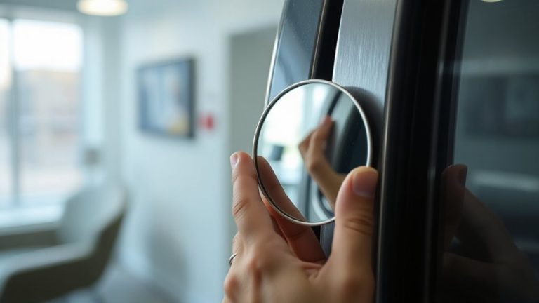 mirror test door reflection