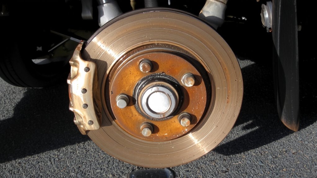 missing shield overheats brakes