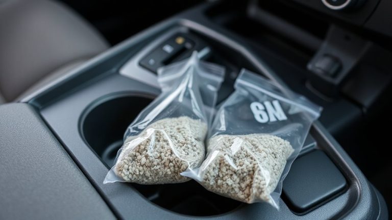 moisture absorbing bags in storage
