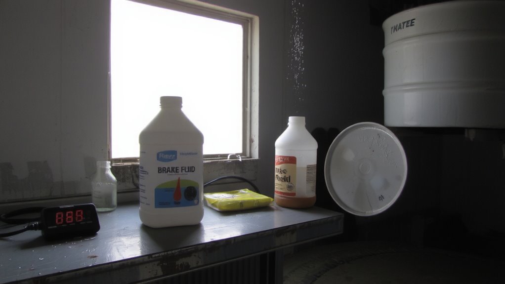 moisture contaminated brake fluid signs