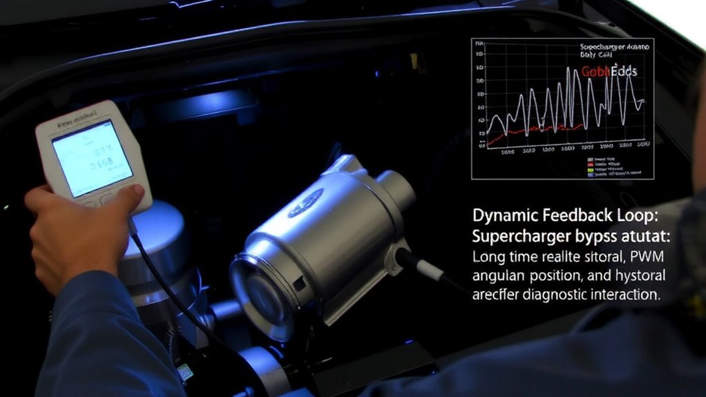 monitor actuator position and duty cycle