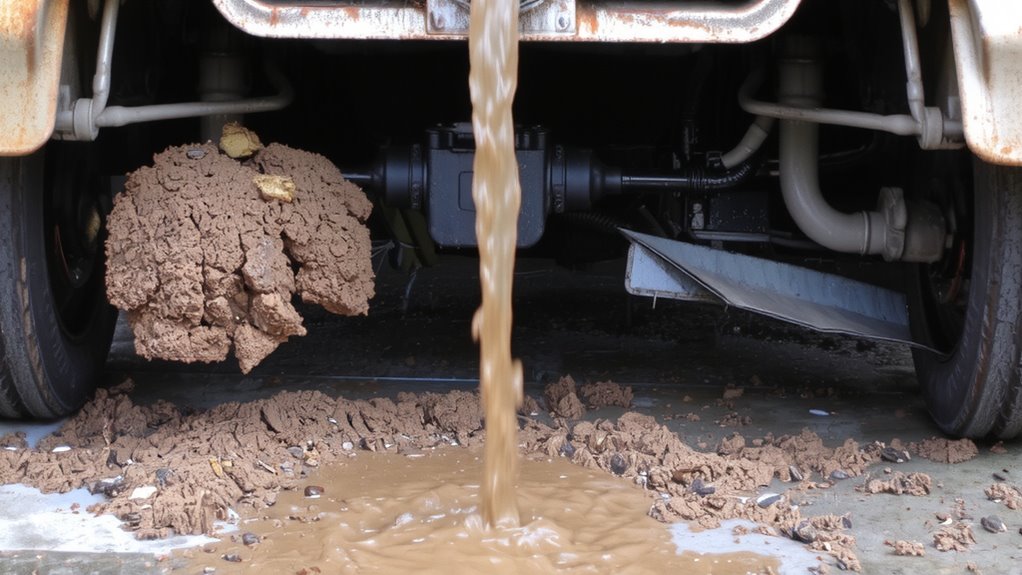 mud prevents proper adhesion