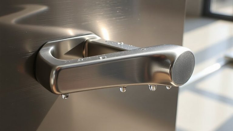 nano coated door handles repel grime