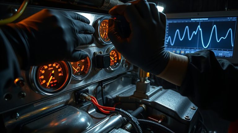 oil pressure alarm calibration