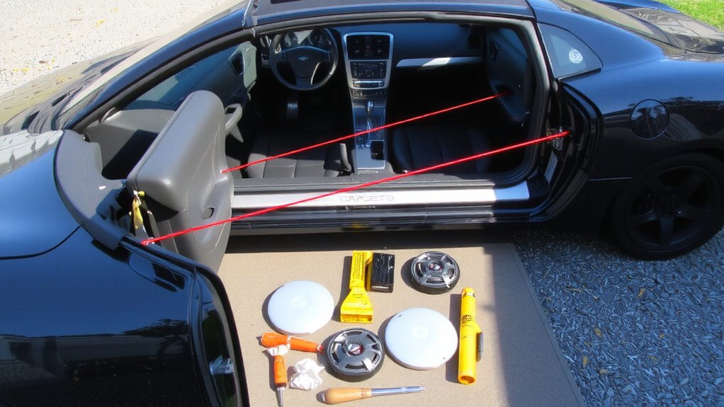 optimal convertible speaker placement
