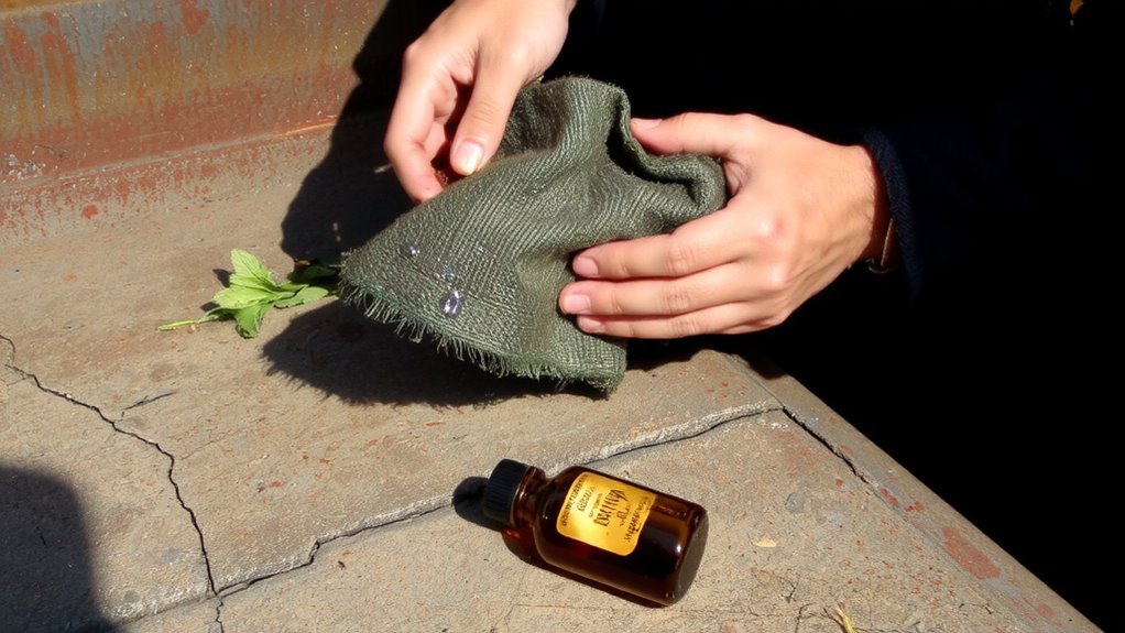 peppermint oil rag preparation