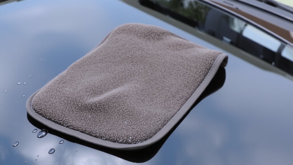 plush mitt prevents scratches