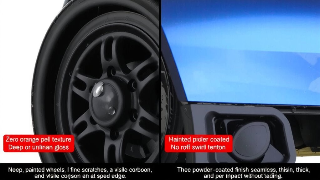 powder coated black wheels last longer