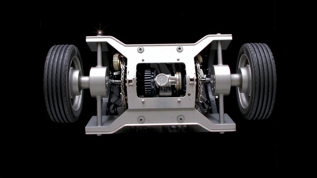 power split via transfer case