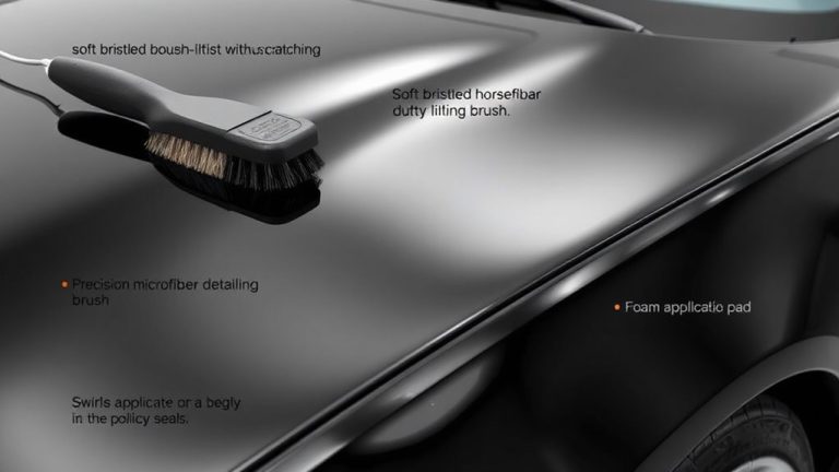 premium car detailing brushes