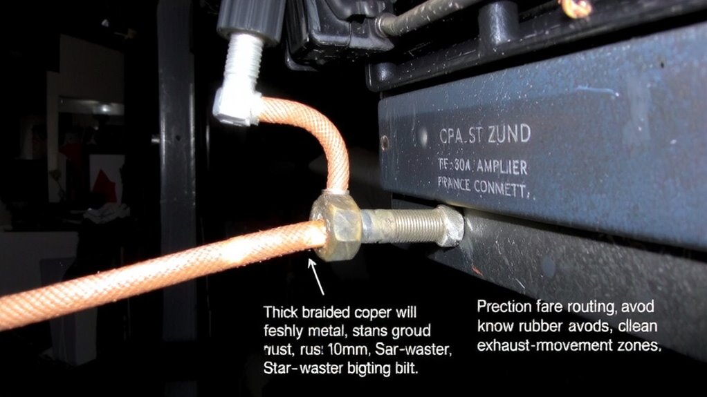 proper grounding for amplifiers