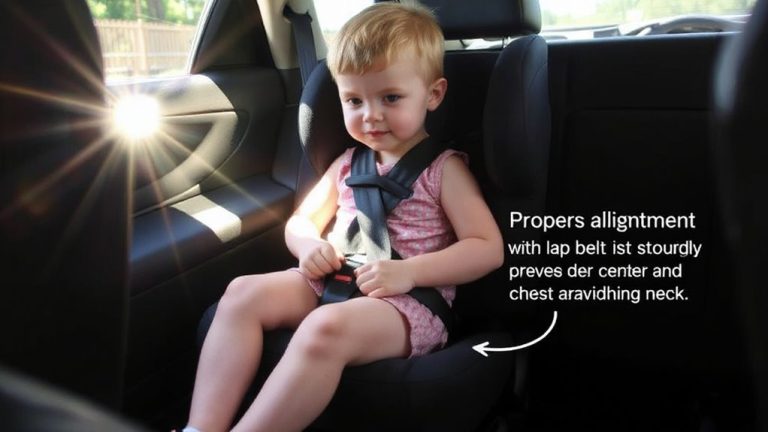 proper seatbelt placement for kids