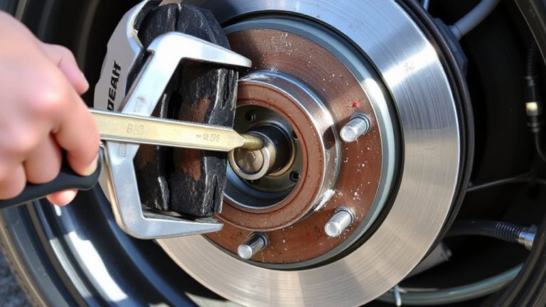 rear brake pad replacement