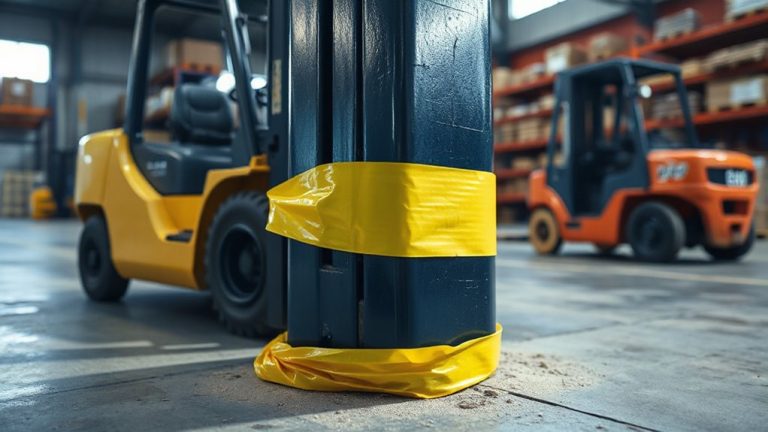 reflective tape column guards