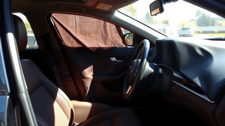reflective window covers prevent sun bleaching