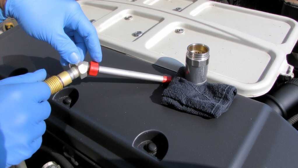 relieve fuel pressure safely